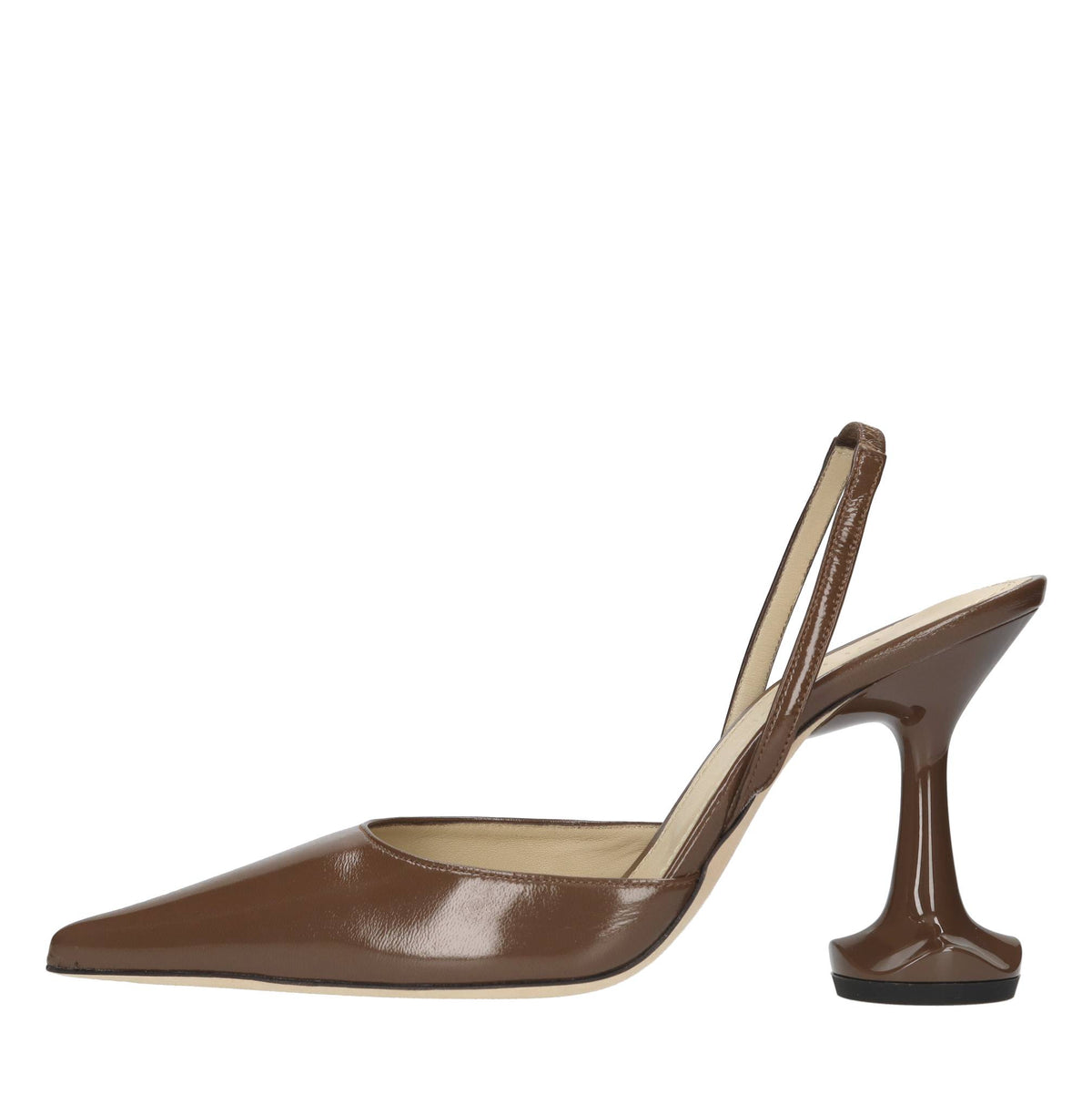 Décolleté  slingback in pelle 