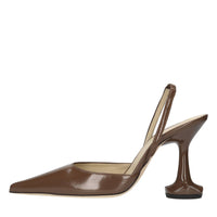Décolleté  slingback in pelle 