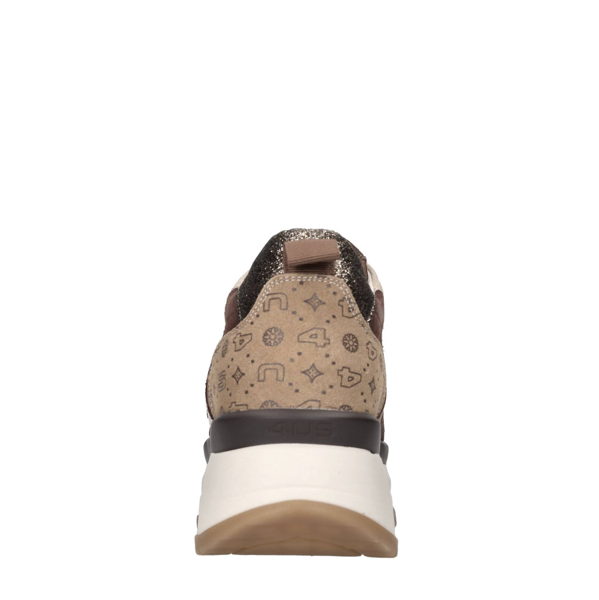 Sneakers in camoscio e tessuto 