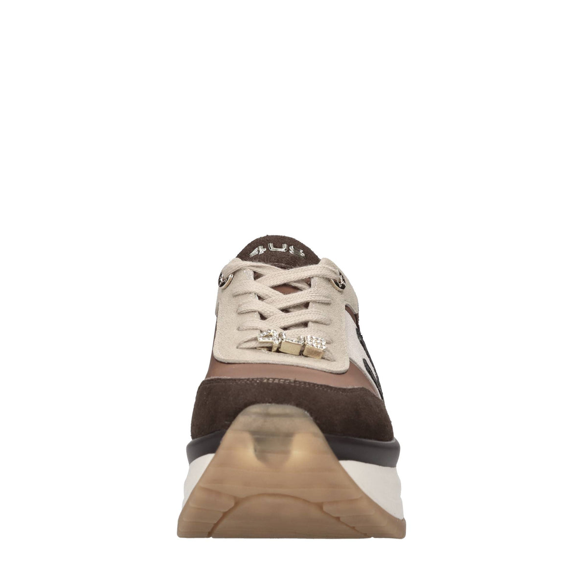 Sneakers in camoscio e tessuto 