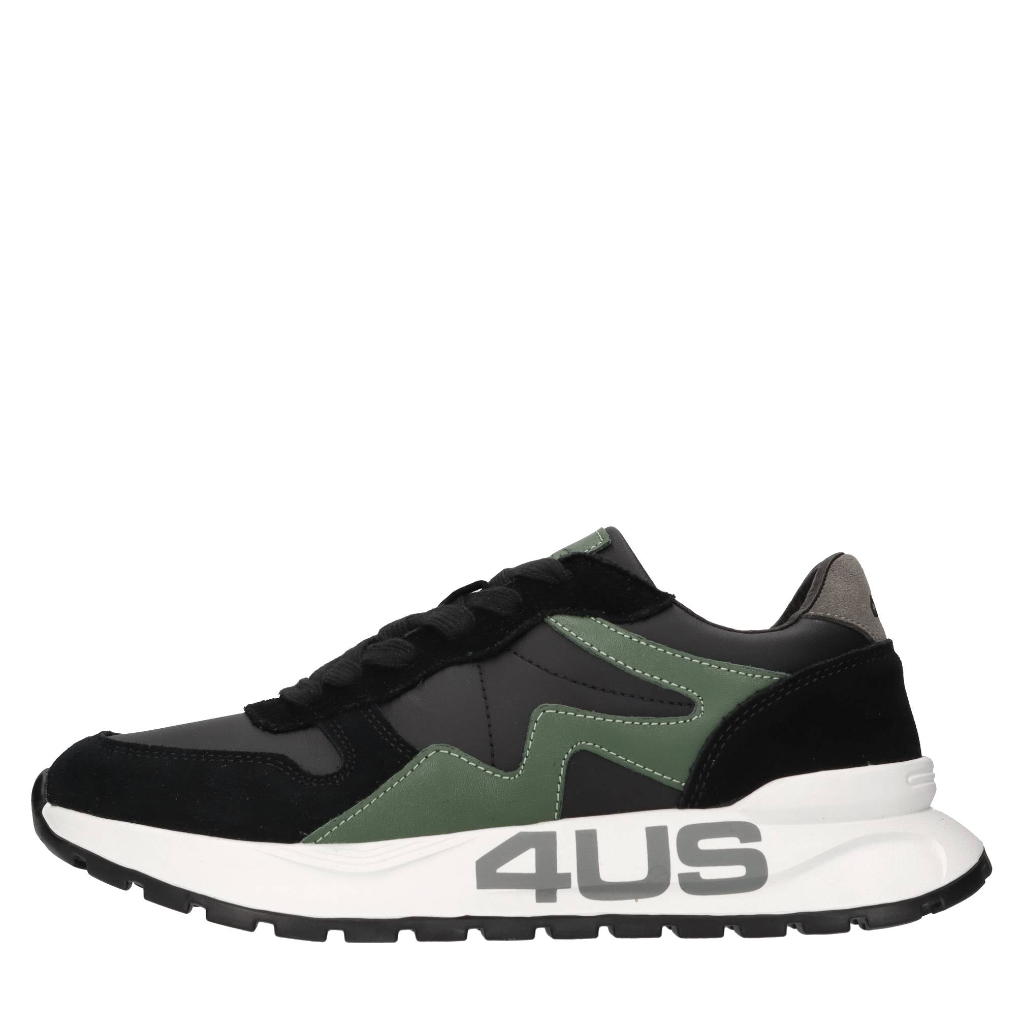 Sneakers in pelle e camoscio 