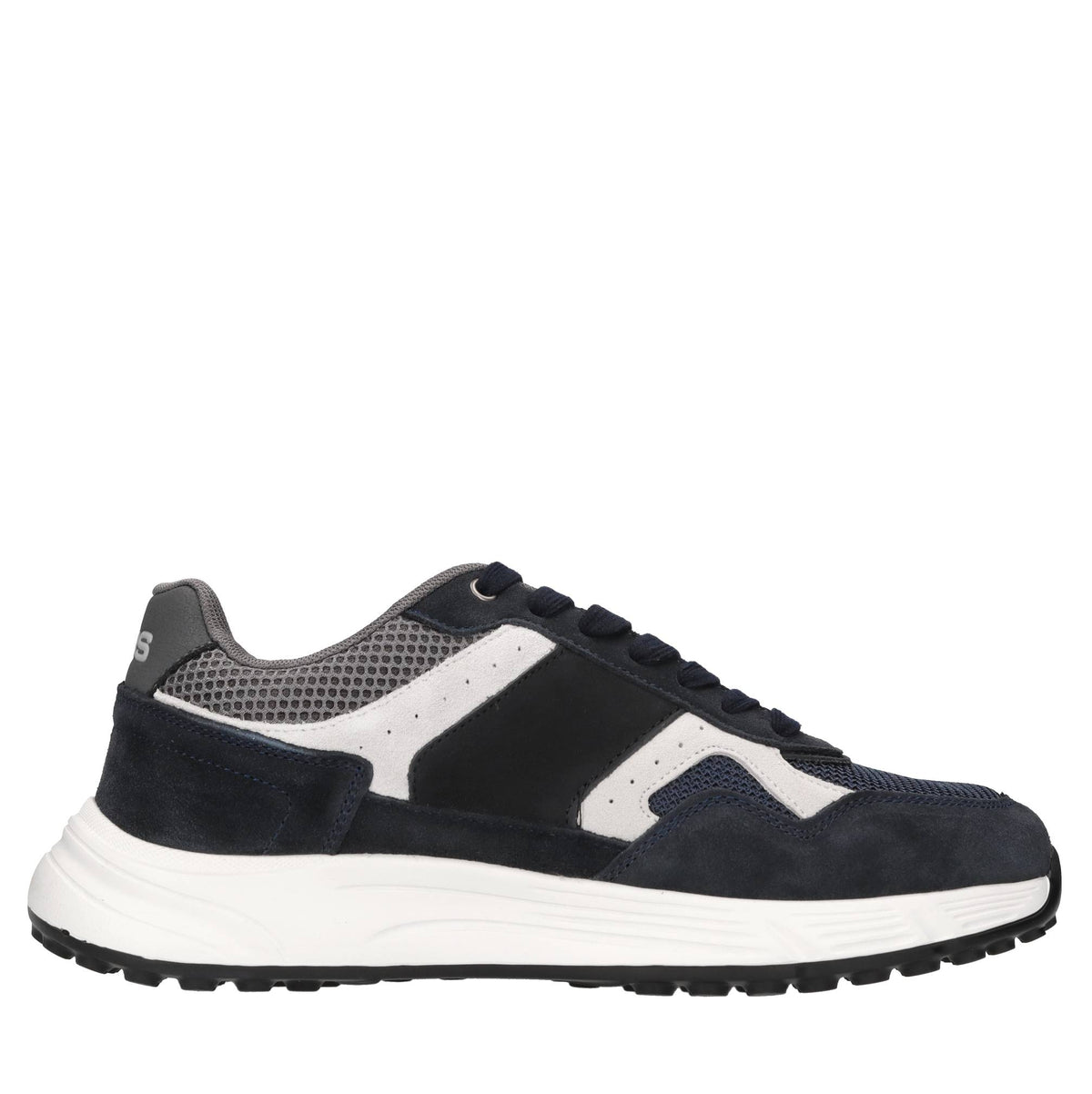 Sneakers in camoscio e tessuto 
