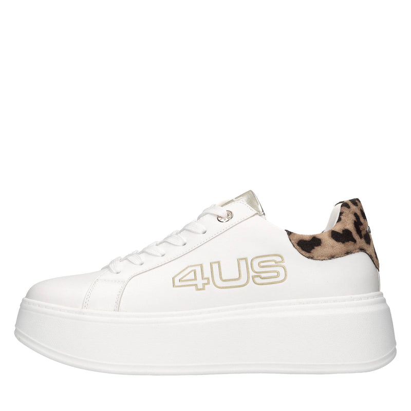 Sneakers in ecopelle e tessuto 