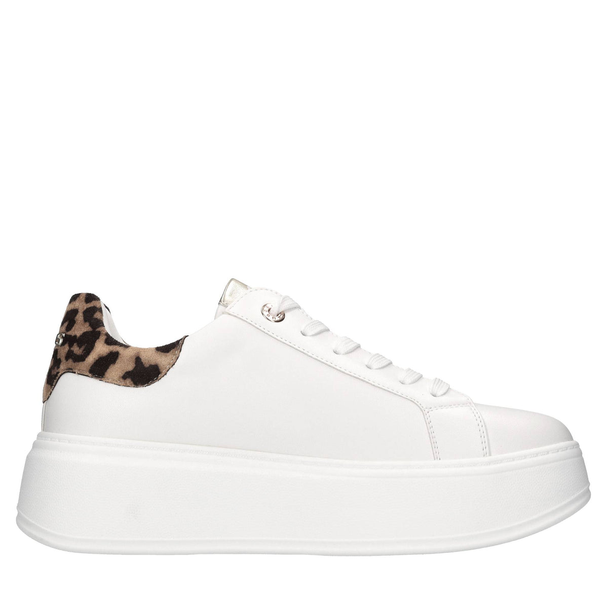 Sneakers in ecopelle e tessuto 