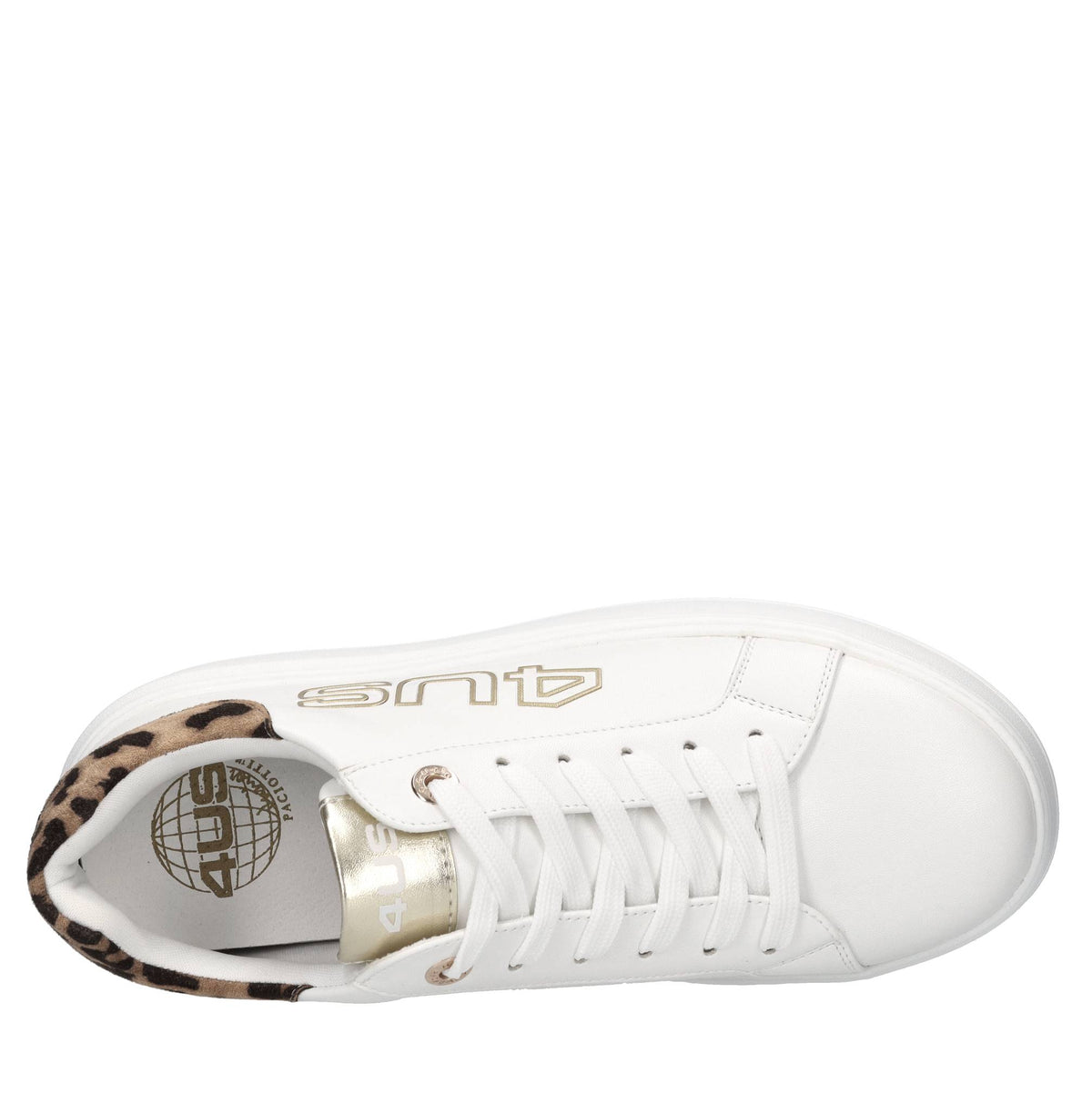 Sneakers in ecopelle e tessuto 