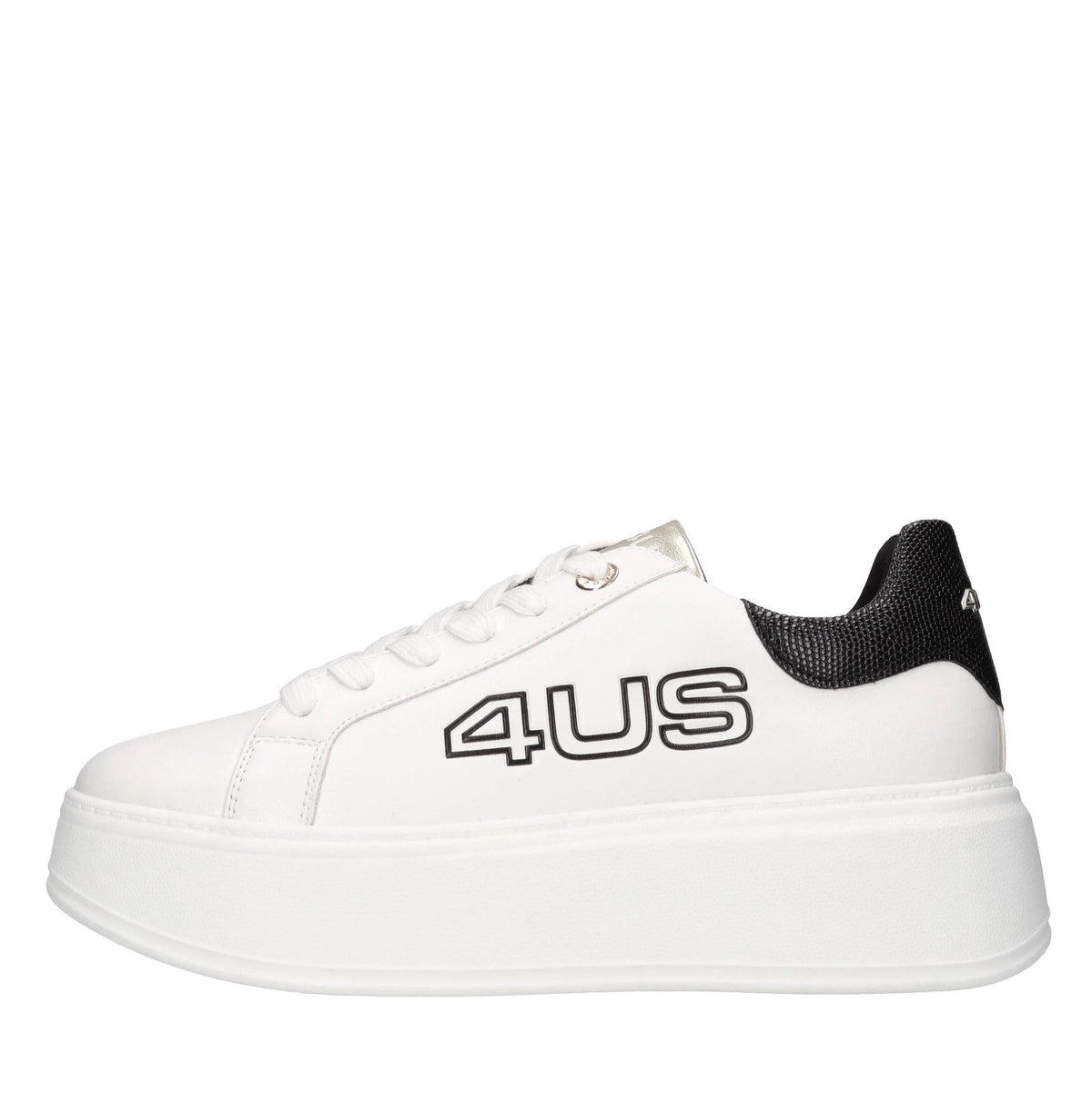 Sneakers in ecopelle e tessuto 