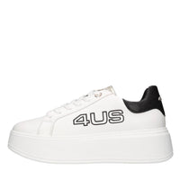 Sneakers in ecopelle e tessuto 