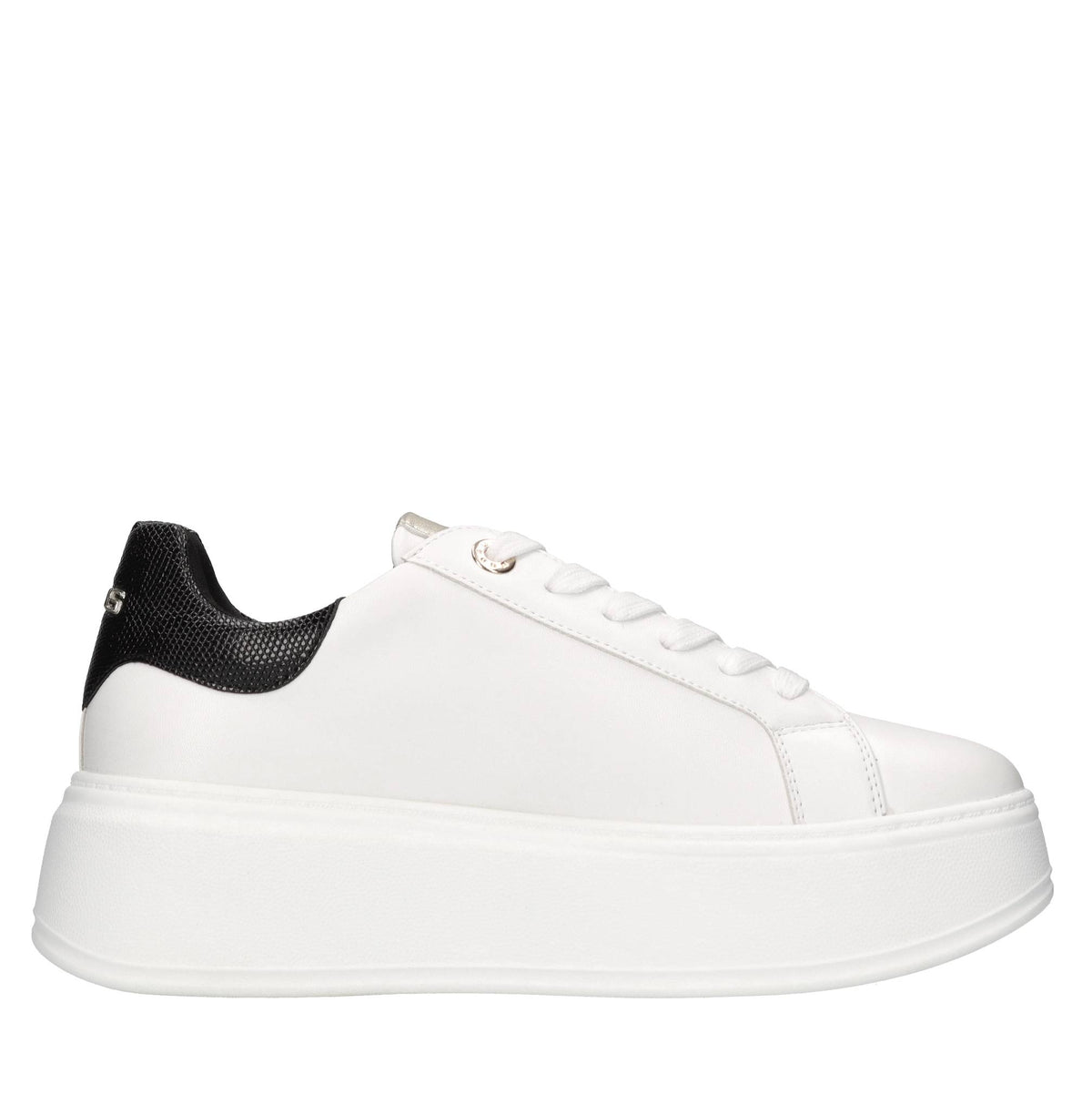 Sneakers in ecopelle e tessuto 