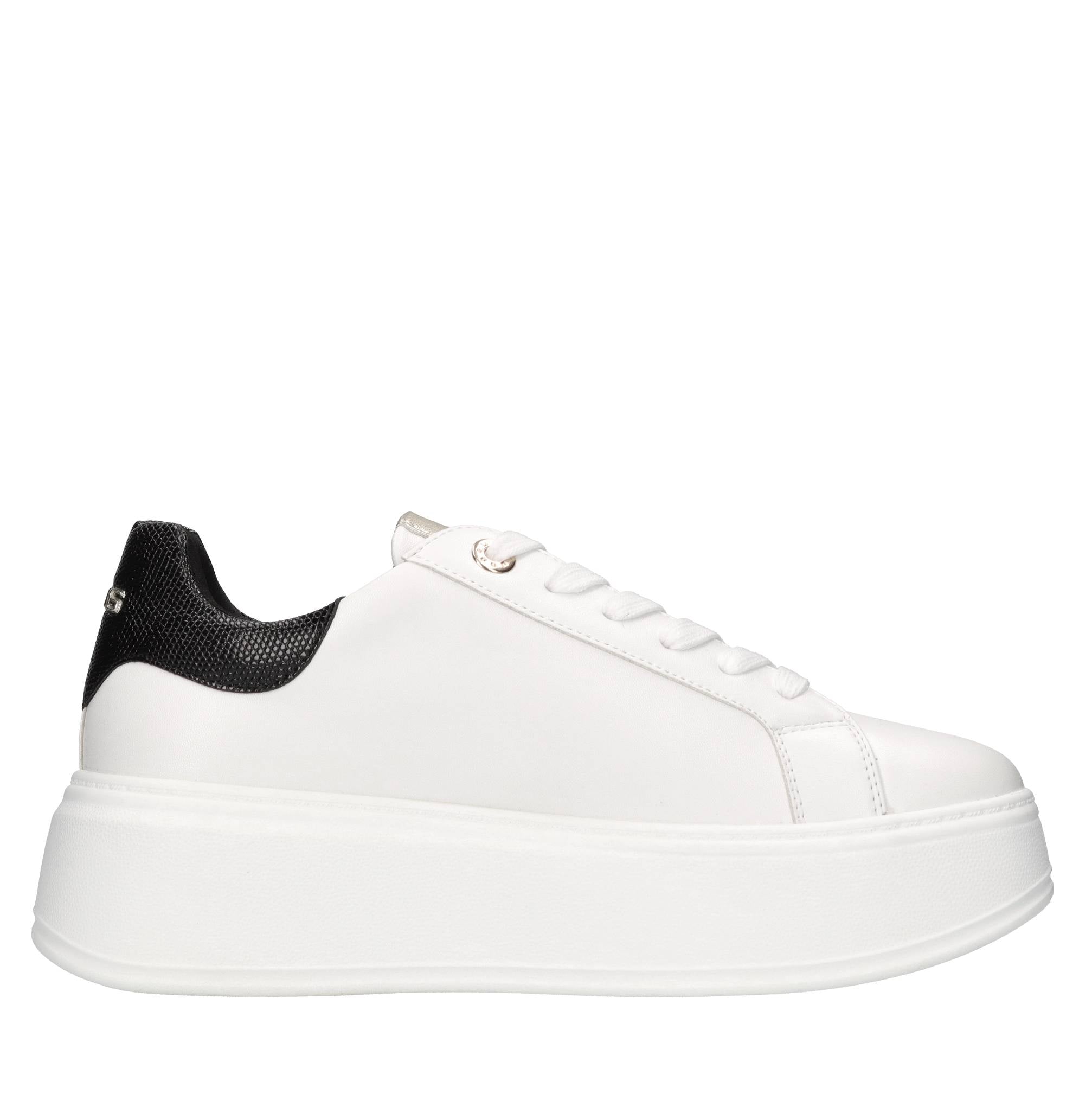 Sneakers in ecopelle e tessuto 