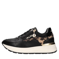 Sneakers in ecopelle e tessuto 
