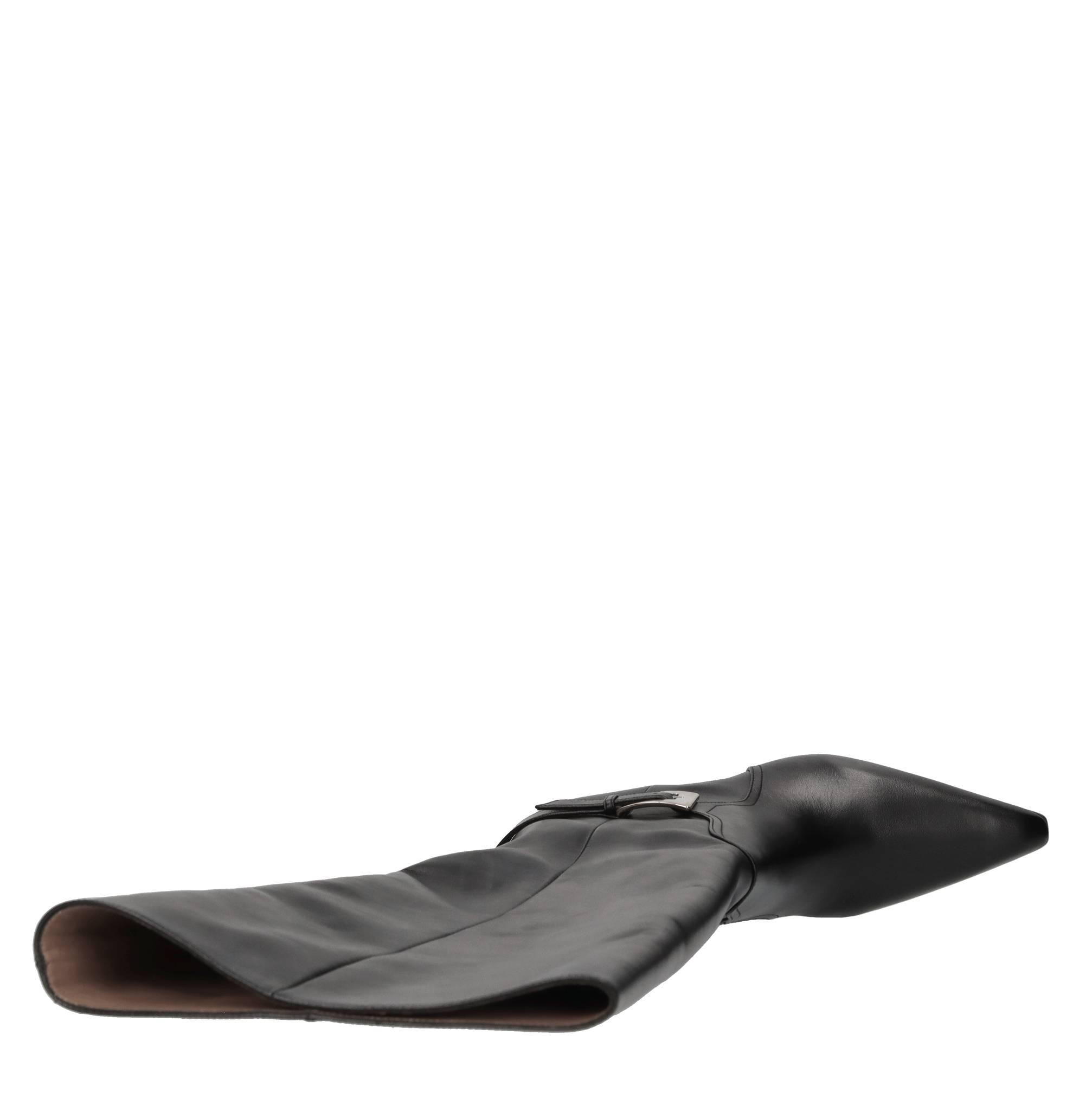 Stivali Jane Buckle in pelle 