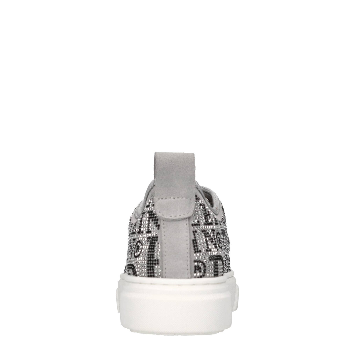 Sneakers in camoscio e strass 