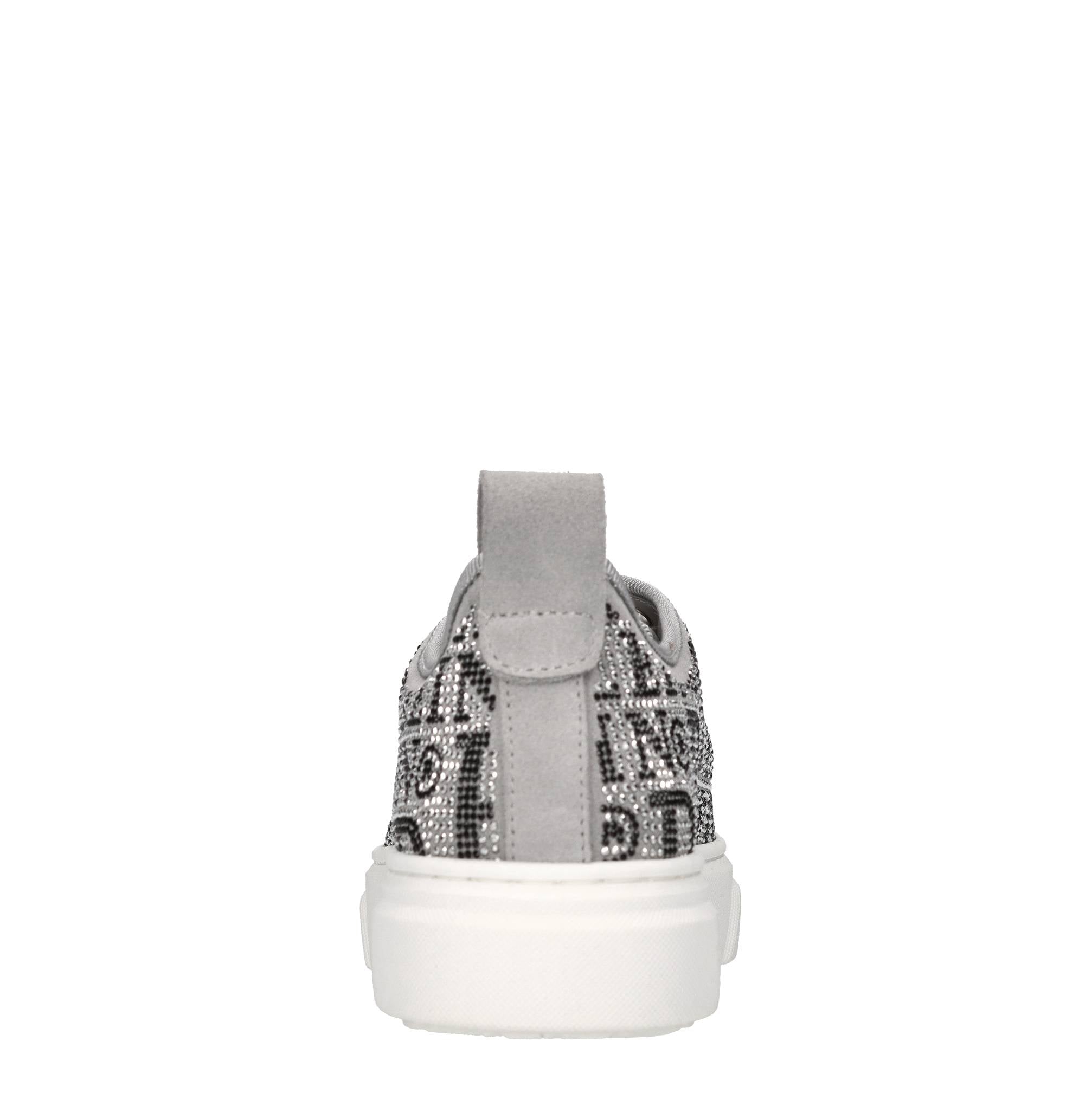Sneakers in camoscio e strass 