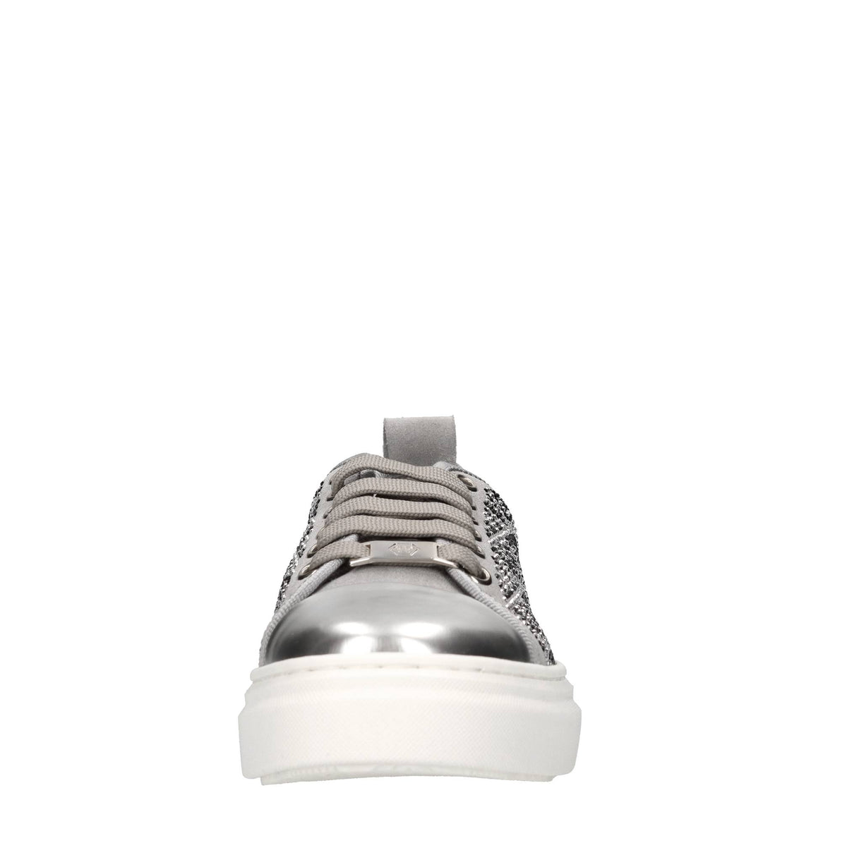 Sneakers in camoscio e strass 