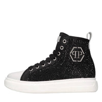 Sneakers in tessuto e strass 