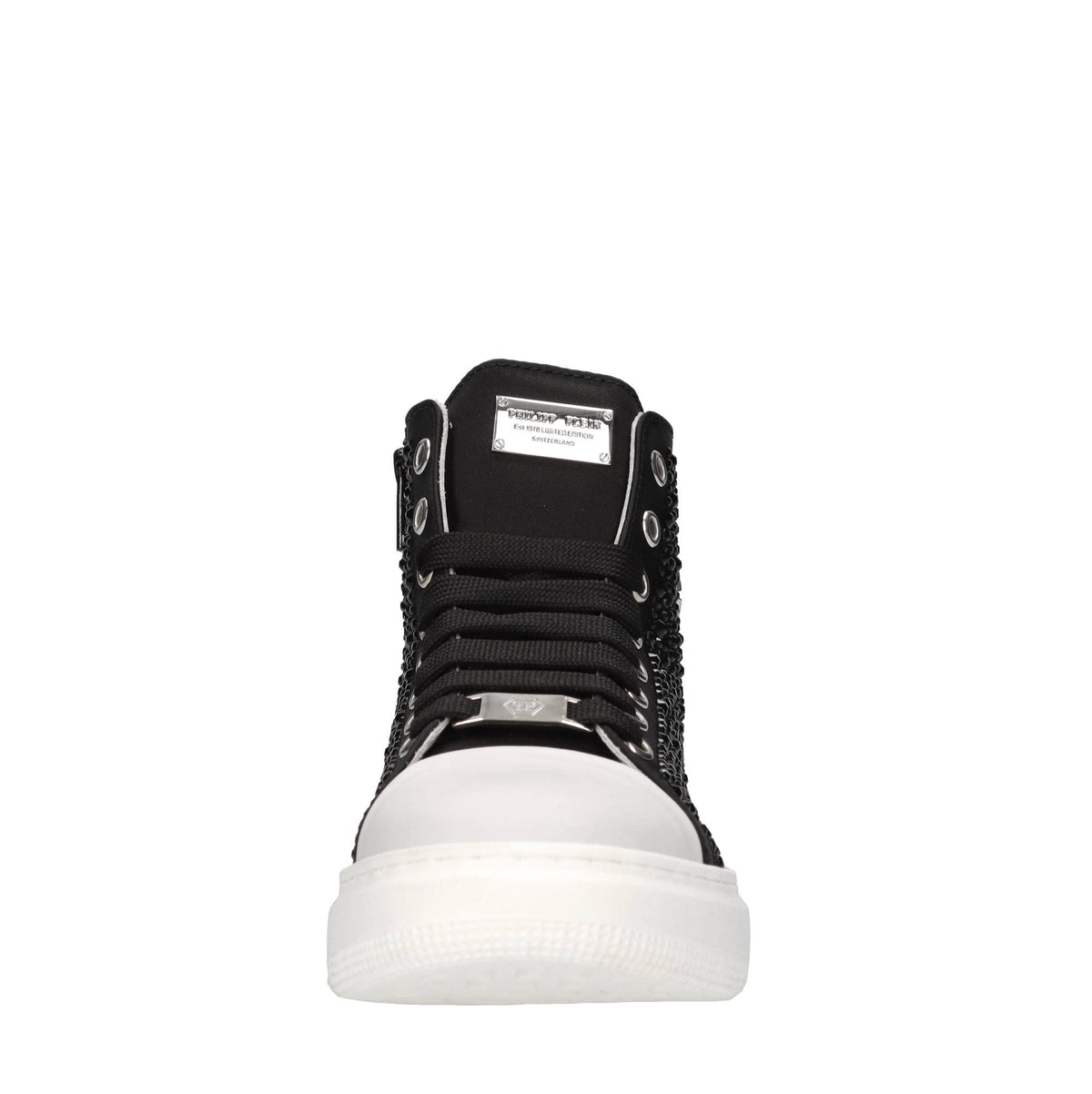 Sneakers in tessuto e strass 