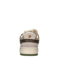 Sneakers in pelle, camoscio e tessuto 