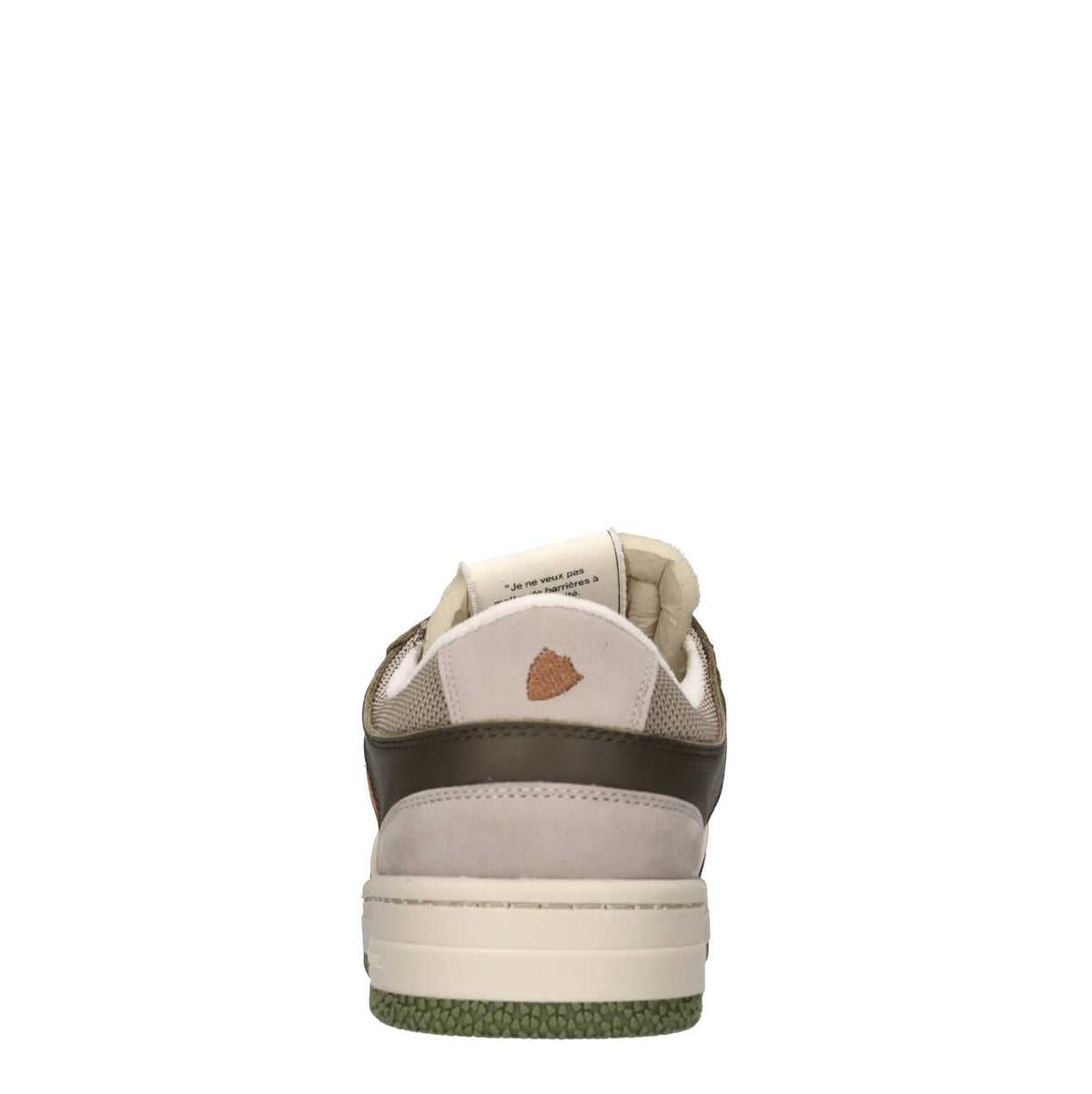 Sneakers in pelle, camoscio e tessuto 