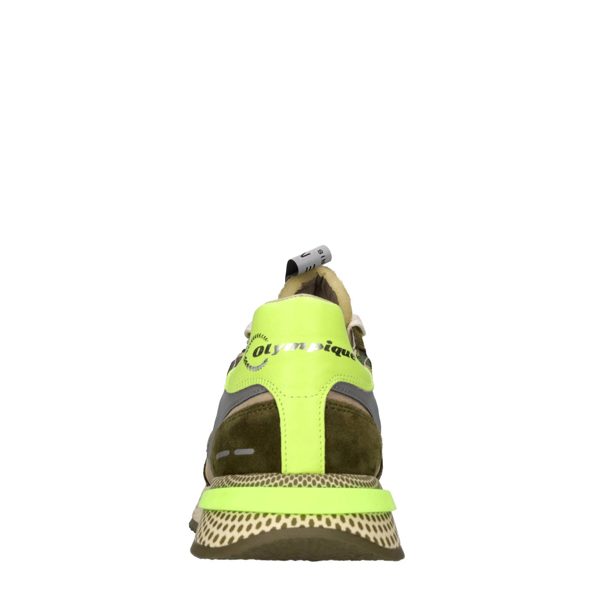 Sneakers in camoscio e tessuto 
