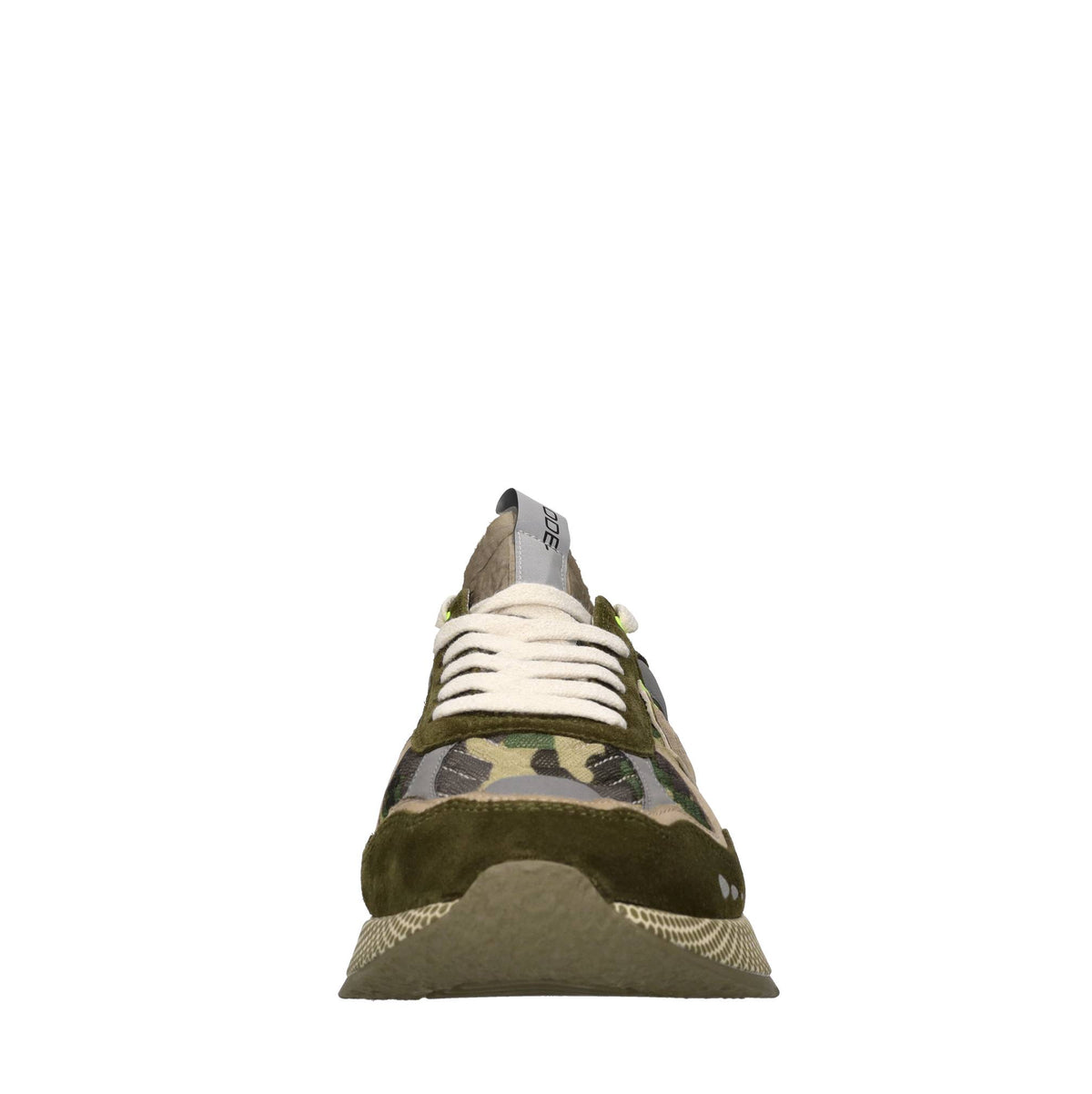 Sneakers in camoscio e tessuto 