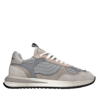 Sneakers in camoscio e tessuto 