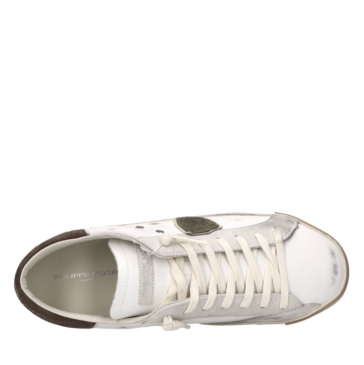 Sneakers in pelle e camoscio 