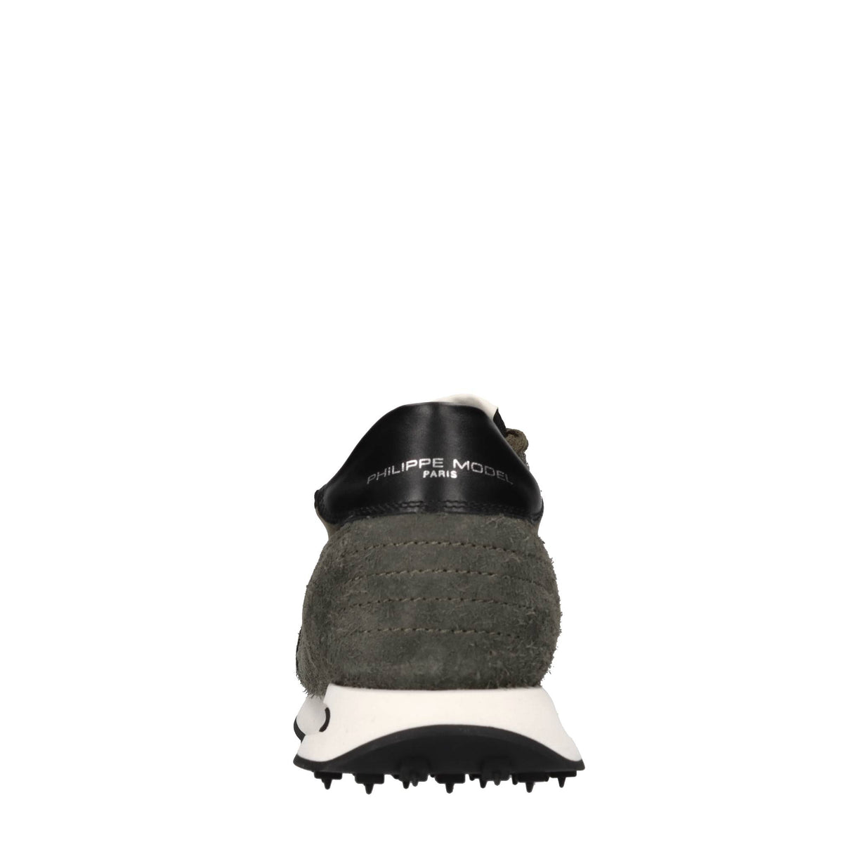 Sneakers in pelle, camoscio e tessuto 