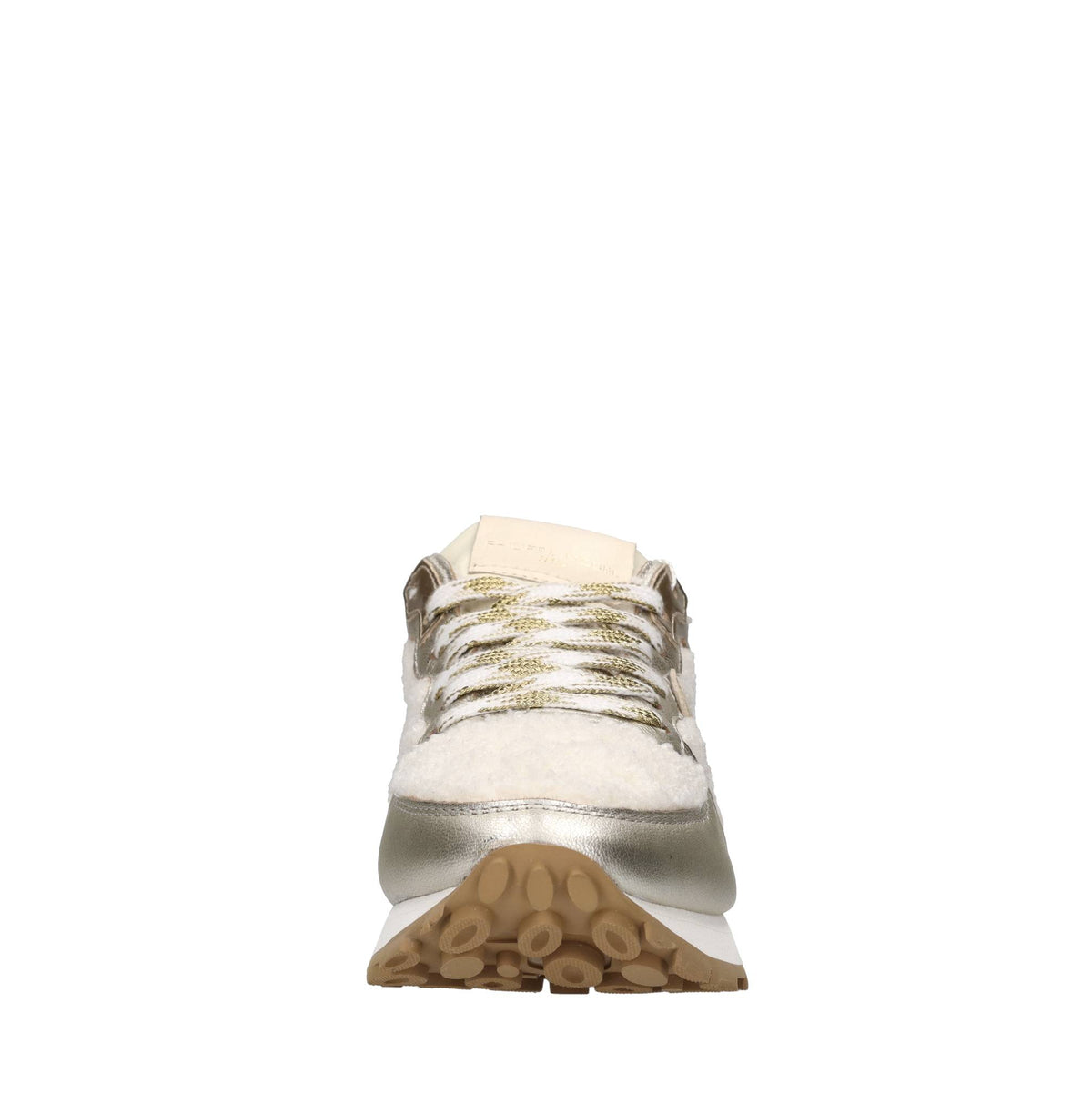 Sneakers in pelle ed ecopelliccia 
