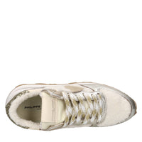 Sneakers in pelle ed ecopelliccia 