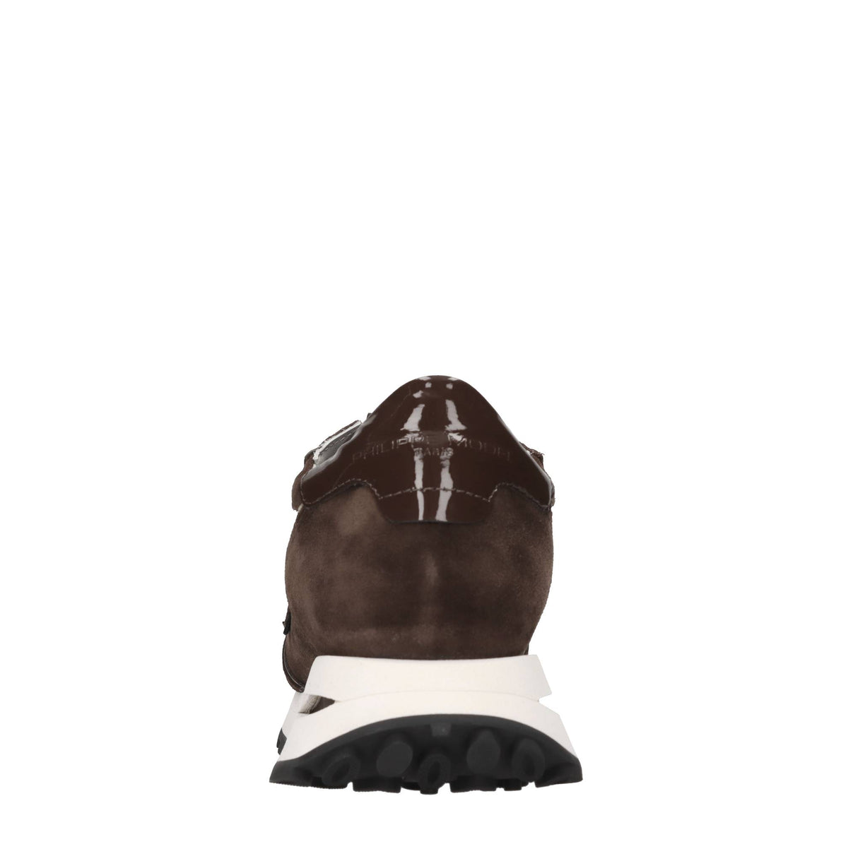 Sneakers in camoscio e tessuto 