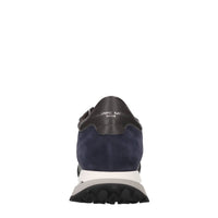 Sneakers in pelle, camoscio e tessuto 