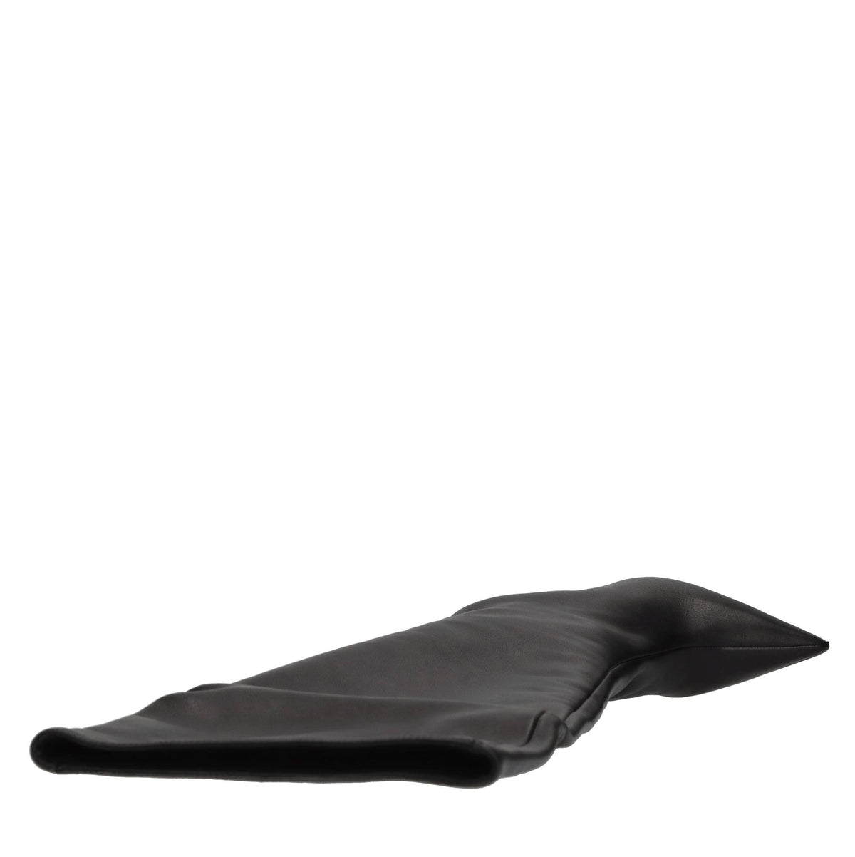 Stivali cuissard in pelle con zeppa 