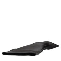 Stivali cuissard in pelle con zeppa 