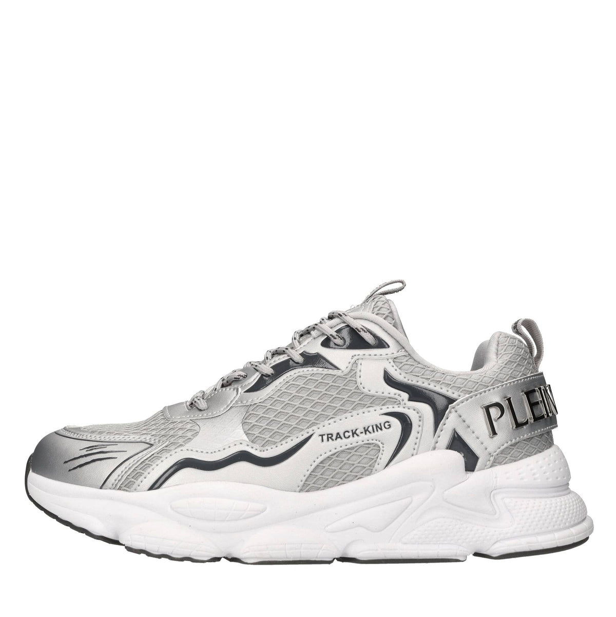 Sneakers in ecopelle e tessuto 