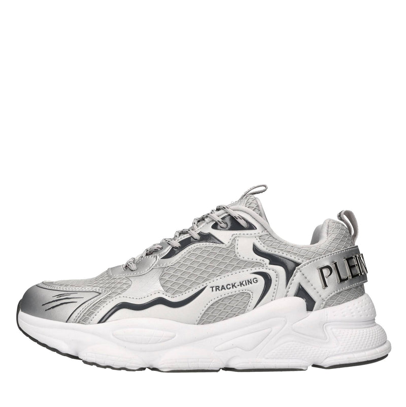 Sneakers in ecopelle e tessuto 