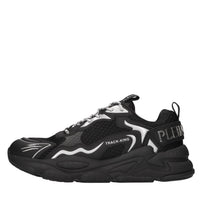 Sneakers in ecopelle e tessuto 