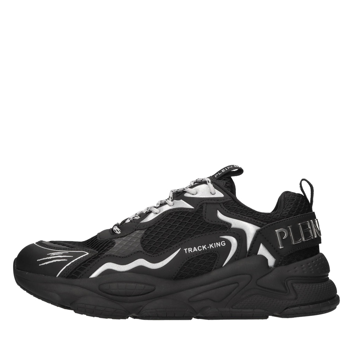 Sneakers in ecopelle e tessuto 