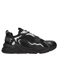 Sneakers in ecopelle e tessuto 