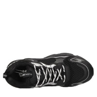 Sneakers in ecopelle e tessuto 