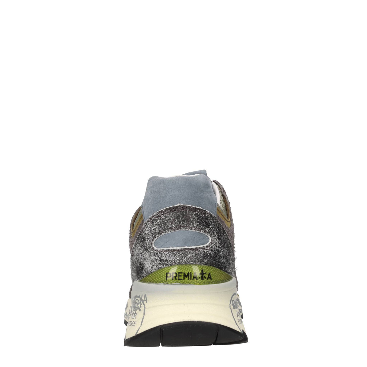 Sneakers in camoscio e tessuto 