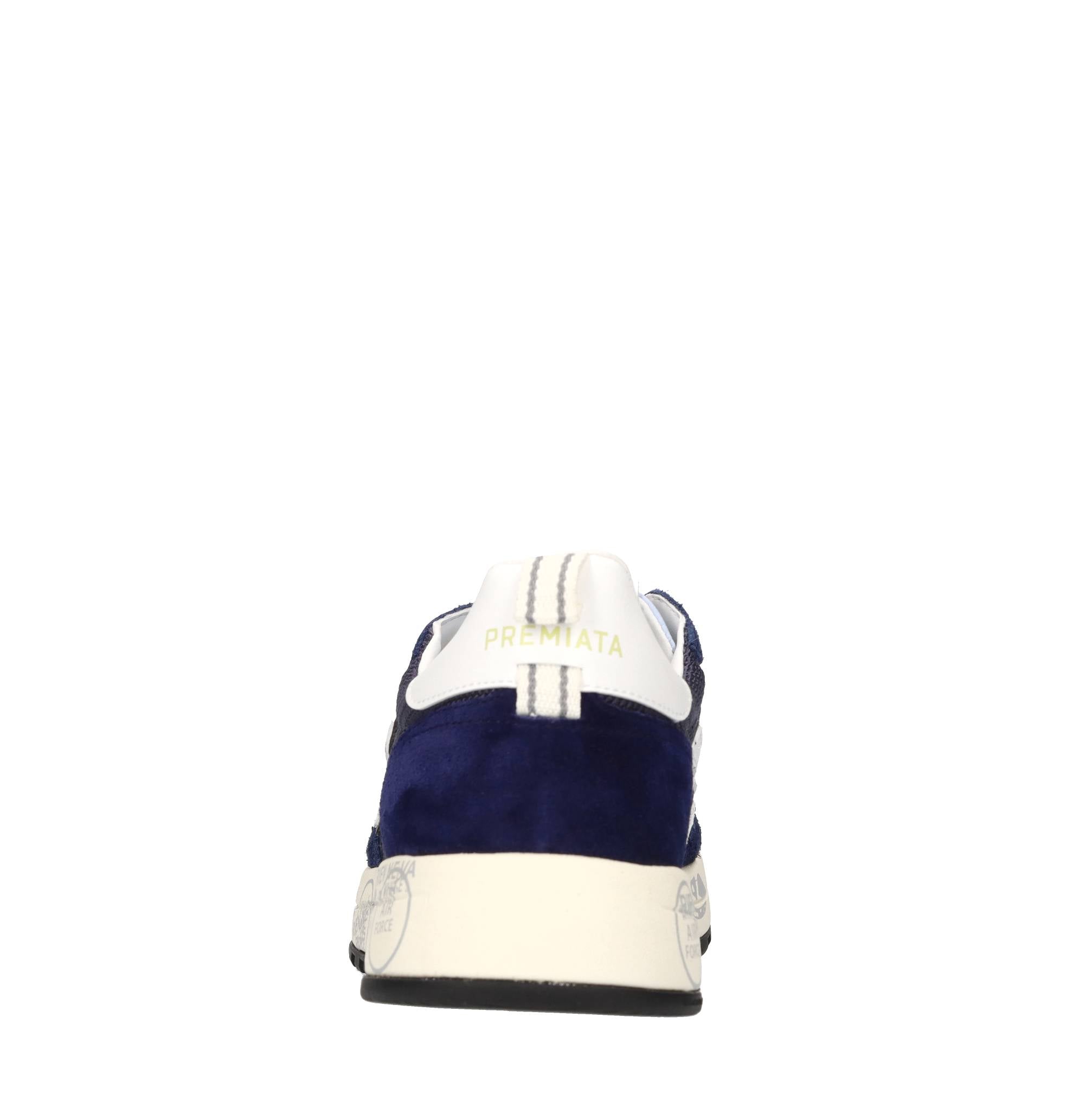Sneakers in camoscio ,pelle e tessuto 
