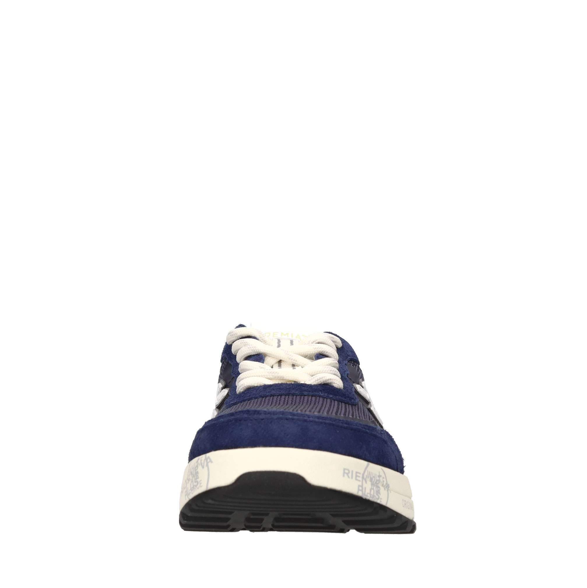 Sneakers in camoscio ,pelle e tessuto 