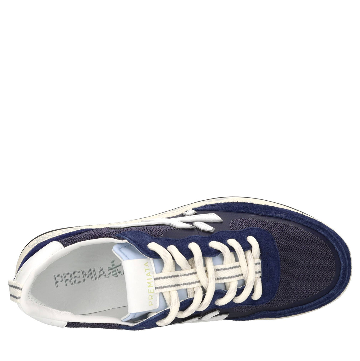 Sneakers in camoscio ,pelle e tessuto 