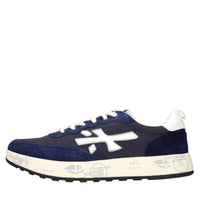 Sneakers in camoscio ,pelle e tessuto 