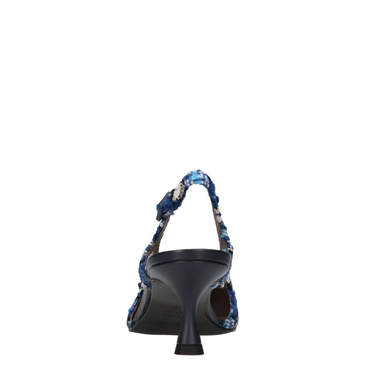 Décolleté slingback in tessuto 