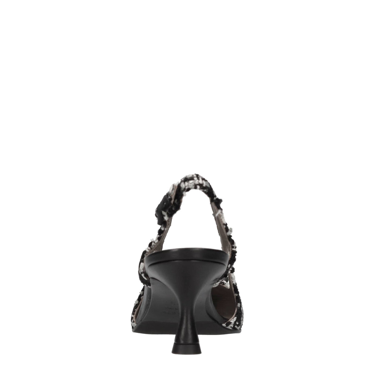 Décolleté slingback in tessuto 
