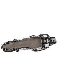 Décolleté slingback in tessuto 