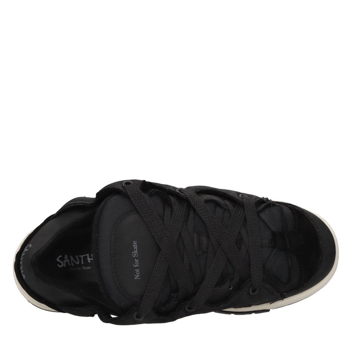 Sneakers in tessuto e camoscio 