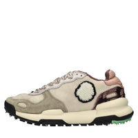 Sneakers in camoscio e pelle 