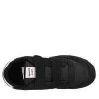 Sneakers in camoscio e tessuto 